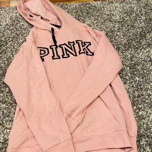 Over sized pink sweatshirt